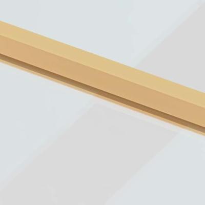 Binnendeur smal 102,5x201,5 cm gehard glas en aluminium goud
