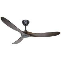 CasaFan ECO GENUINO 152 MS-NB Plafondventilator 16.6 W (Ø x h) 1520 mm x 285 mm Zwart (mat) Met afstandsbediening, Met wintermodus - thumbnail