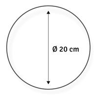 Vaessen Creative • metalen ringen set ø20cm 3mm goud 4x - thumbnail