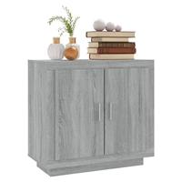 Dressoir 80x40x75 cm bewerkt hout grijs sonoma eikenkleurig - thumbnail