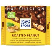 Ritter Sport melk chocolade met geroosterde licht gezouten pinda's 100 gr - thumbnail