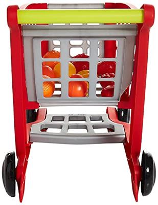 Ecoiffier 100% chef winkelwagen met boodschappen - thumbnail