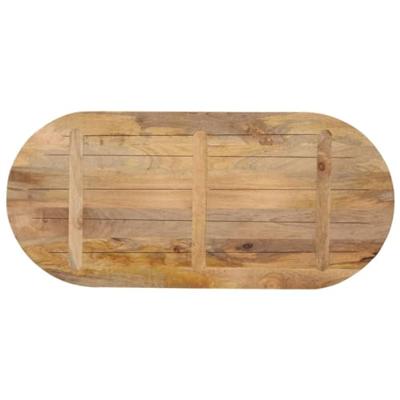Tafelblad ovaal 120x50x2,5 cm massief mangohout
