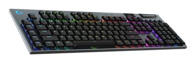 Gamingtoetsenbord - draadloos - Logitech G - G915 X - Clicky-schakelaar - AZERTY - Zwart