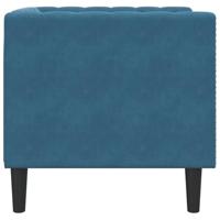 Fauteuil Chesterfield-stijl fluweel blauw - thumbnail