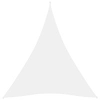 Zonnescherm driehoekig 5x6x6 m oxford stof wit - thumbnail
