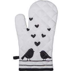 Clayre & Eef Ovenhandschoen vogels