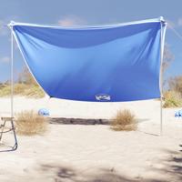 VidaXL Strandluifel met zandankers 304x300 cm blauw - thumbnail