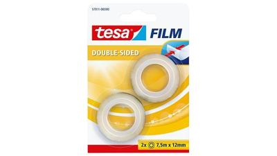 tesa 57911-00000-01 Dubbelzijdige tape tesafilm Transparant (l x b) 7.5 m x 12 mm 2 stuk(s)