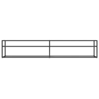 Tv-meubel 220x40x40,5 cm gehard glas witmarmerkleurig - thumbnail