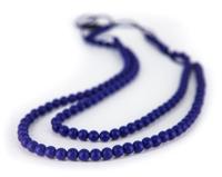 Lollipops & More bijtketting Rainbow Loom 90 cm silicone navy - thumbnail