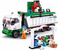 Sluban Garbage Truck bouwstenen set (M38-B0780) - thumbnail