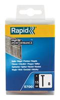 Rapid Nr. 8 brads 15 mm, 5.700 stuks - 5000520 - 5000520 - thumbnail