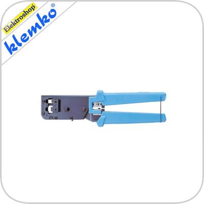 Strip-Knip-Krimptang met sperinrichting voor Modulaire steke