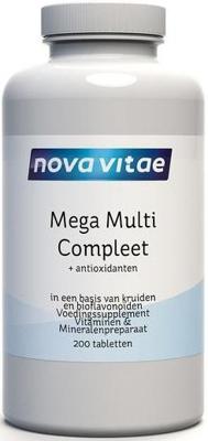 Nova Vitae Mega Multi Compleet Tabletten 200st Nova Vitae Mega Multi Compleet Tabletten 200st