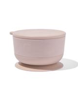 HEMA Schaaltje met afneembare zuignap en deksel beige - thumbnail