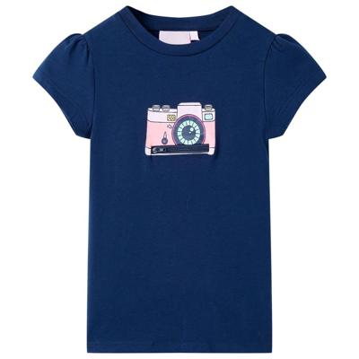Kindershirt 128 marineblauw Kindershirt 128 marineblauw