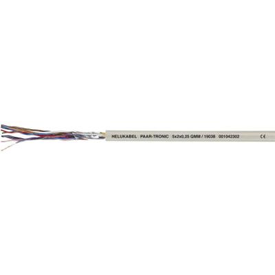 HELU 19001-1000 Datakabel LiYY 1 x 2 x 0.14 mm² Grijs 1000 m