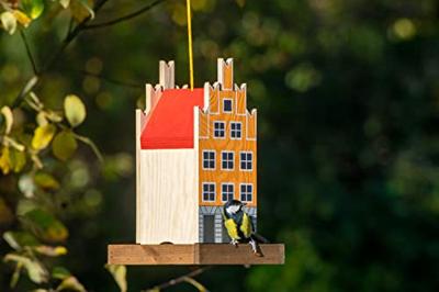 dobar Decoratief vogelhuisje (Oranje/rood) - thumbnail