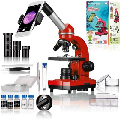 Bresser Optik 8855600E8G000 Biolux SEL Schülermikroskop Kindermicroscoop Monoculair 1600 x Opvallend licht, Doorvallend licht