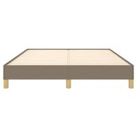 Bedframe zonder matras stof taupe 140x200 cm - thumbnail