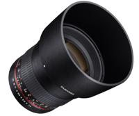 SAMYANG 881306 MF 85 mm F1,4 AS IF UMC voor Sony A - full-frame portretlens voor Sony A-mount, geschikt voor APS-C, handmatige focus, voor DSLR Sony camera's A99 II, A68, A77 II, A58, A99, A37 - thumbnail