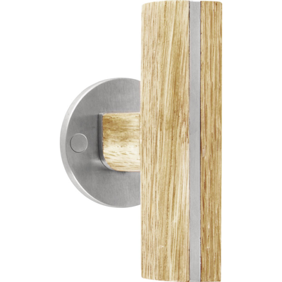 Formani Piet Boon TWO PBT22/50 deurkruk dubbel geveerd op rozet - mat RVS/eikenhout