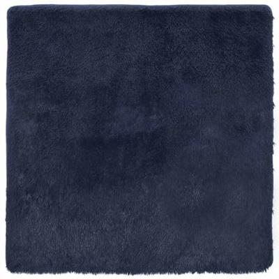 Hoogpolig vloerkleed NAVARRA 120x120 cm polyester marineblauw Hoogpolig vloerkleed NAVARRA 120x120 cm polyester marineblauw