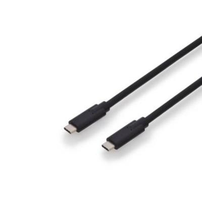 DIGITUS USB 3.2 Gen2 aansluitkabel - 1.0 m - USB C (St) naar USB C (St) - 10 Gbit/s - Type-C kabel - zwart