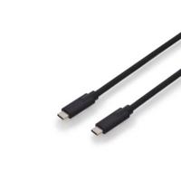 Digitus AK-300139-010-S USB-kabel USB 3.2 Gen1 USB-C stekker, USB-C stekker 1.00 m Zwart Afgeschermd (dubbel) - thumbnail