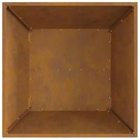 VidaXL Vuurkorf bruin 60 x 60 x 30 cm weerbestendig staal - thumbnail