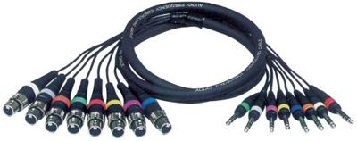 DAP DAP FL67 - 8 XLR female 3 P > 8 Jack stereo 3 meter