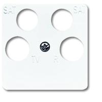 Busch-Jaeger 2CKA001753A8659 Aansluitdoos voor satellietschotel Afdekking Zuiver wit (RAL 9010), Wit 1 stuk(s) - thumbnail