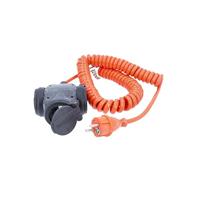 AS Schwabe 70414 Stroom Verlengkabel 16 A Oranje, Zwart 5.00 m H07BQ-F 3G 1,5 mm² Spiraalkabel - thumbnail