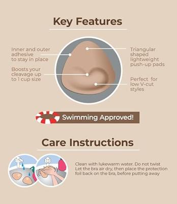 Magic BH Dubbelzijdige Sticky Push up Pads - Losse Bh vullingen