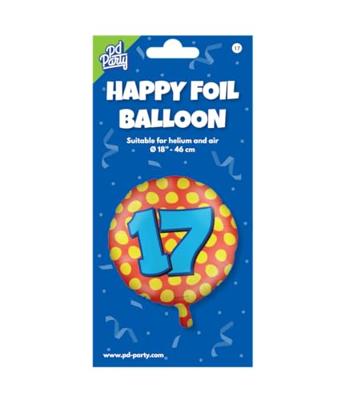 Paperdreams Happy folie ballon - 17 jaar