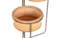 Grondlegger DKD Home Decor 55 x 42 x 79 cm Zwart Bruin Ijzer Bamboe Tropisch - thumbnail