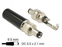 Delock 89913 Laagspannings-connector Stekker, inbouw 5.5 mm 2.1 mm 1 stuk(s) - thumbnail