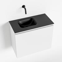 MONDIAZ OLAN 60cm toiletmeubel talc. LEX wastafel urban links geen kraangat - thumbnail