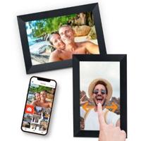 Pora&co Digitale Fotolijst met WiFi & Frameo App 8 inch, zwart - thumbnail