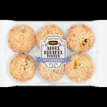 Jumbo Appel Kruimelkoeken 6 Stuks