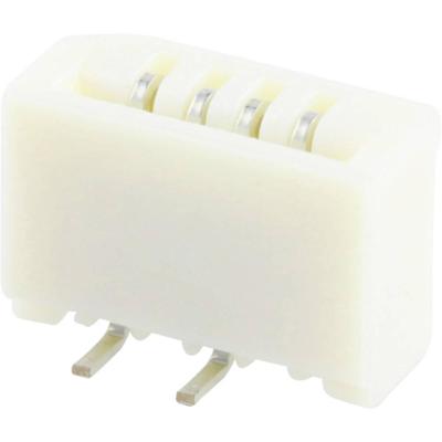 Molex 528080470 Female header (standaard) Totaal aantal polen: 4 Rastermaat: 1 mm Inhoud: 1 stuk(s) Tape on Full reel