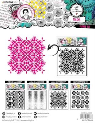 Studio Light • signature collection mask stencil flower tile
