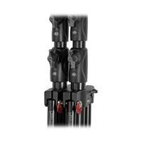 Manfrotto 1004BAC Stativo Serie Babylight con Sistema Pneumatico, 4 sezioni in Alluminio, Altezza 366 cm, Nero - thumbnail