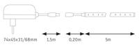 Paulmann SimpLED 78972 LED-strip complete set Met connector (male) 12 V 5 m Warmwit 1 stuk(s) - thumbnail