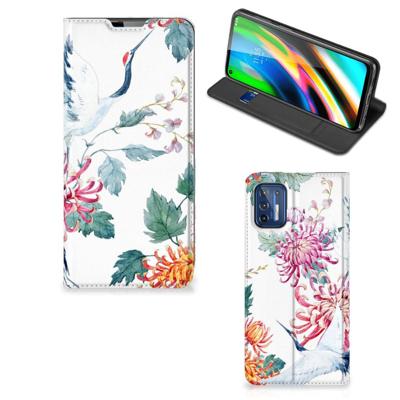 Motorola Moto G9 Plus | Hoesje maken | Bird Flowers