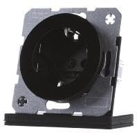 Berker wandcontactdoos randaarde R1-R3 zwart 47432045 inbouw - thumbnail