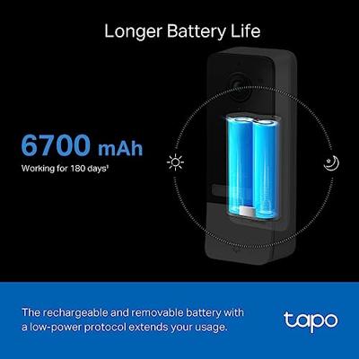 Tapo D230S1 Smart Battery Video Doorbell Slimme deurbel Zwart