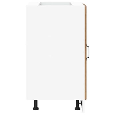 Spoelbakonderkast Lucca bewerkt hout oud houtkleurig Spoelbakonderkast Lucca bewerkt hout oud houtkleurig