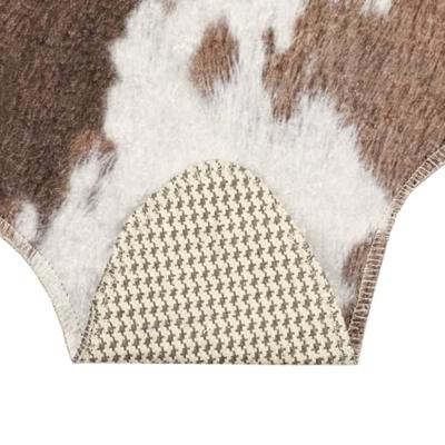 VidaXL Vloerkleed koeienpatroon wasbaar 120x170 cm zwart wit